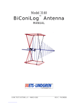 ETS-Lindgren BiConiLog 3140 User manual