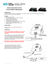 Network Technologies Incorporated PWR-48V5V10A Installation guide