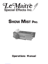 Le Maitre Show Mist Pro Operating instructions