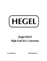 Hegel HD25 User manual
