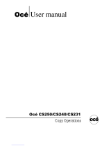 Oce CS250 User manual