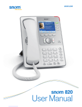 Snom 820 User manual