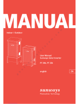 Sunways PT 30k User manual