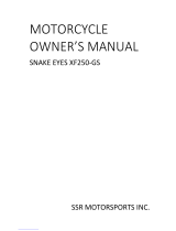 SSR Motorsports SNAKE EYES XF250-GS Owner's manual