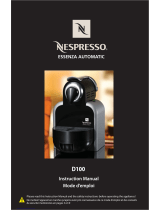 Nespresso Essenza Automatic D100 User manual