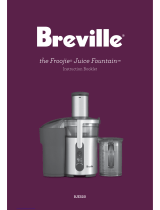 Breville Froojie Juice Fountain BJE520 Operating instructions