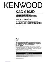 Kenwood KAC-9103D User manual