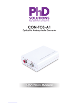 PhD Solutions CON-TOS-A1 Operating instructions