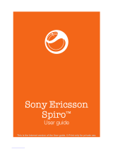 Sony Ericsson Spiro User manual