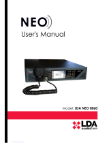 LDA NEO 8060 User manual
