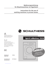 Schulthess Spirit eMotion 7016 Instructions For Use Manual