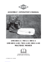 KUHN GMD 600 G II-HD Assembly & Operators Manual