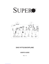 Supero SAS-747TQ BACKPLANE User manual