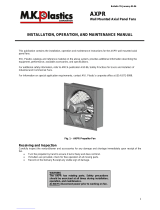 M.K.Plastics AXPR Installation, Operation and Maintenance Manual