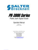 Salter Brecknell PR-3000 Series Operating instructions