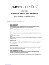 Pure Acoustics MKV-700 User & Safety Precaution Manual