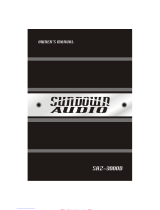Sundown Audio SAZ-3000D Owner's manual