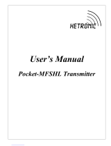 Hetronic International LW9-POCKET-MFSHL User manual