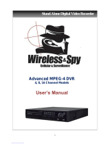 Wireless & Spy 16 Channel User manual