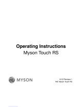Myson Touch RS Operating instructions