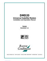 Radyne DMD20 LBST Operating instructions