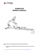 LifeSpan Rower-605 Owner's manual
