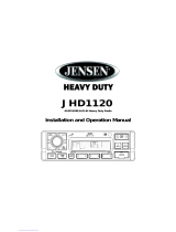 Jensen JHD1120 Operating instructions