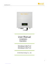 Omnik New Energy Co., Ltd. Omniksol-10k-TL3 User manual