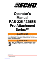 Echo Pro Attachment PAS-225 User manual