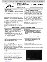 Wharfedale PB-208 User manual