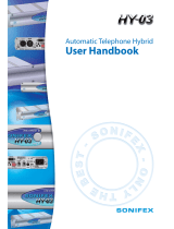 Sonifex HY-03 User Handbook Manual