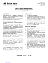 Singer Valve 106-PG-BPC Installation, Operating And Maintenance Instructions