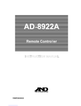 AND AD-8922A User manual