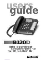 Teledex B120D User manual