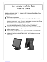 Xenarc 104OTS User Manual & Installation Manual