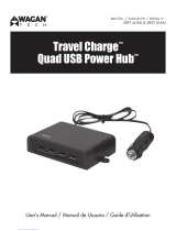 Wagan Travel Charge Quad USB Power Hub User manual