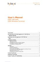 hybsys GSM 108 Gate User manual