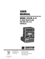 Patton electronics 2701/B User manual