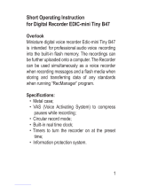 TS-market Edic-mini Tiny B47 Operating Instructions Manual