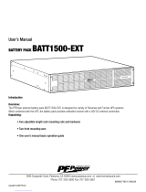 PFPower BATT1500-EXT User manual