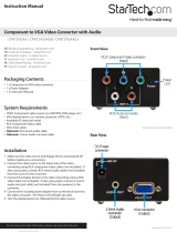 StarTech.com Component - VGA User manual