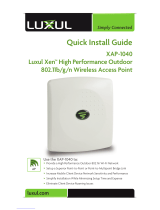 Luxul Xen XAP-1040 Quick Install Manual