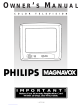 Philips COLOR TELEVISION User manual