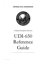 Universal Data UDI-650 Reference guide