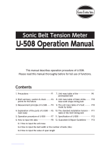 UNITTA U-508 Operating instructions