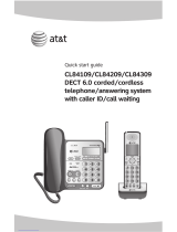 AT&T CL84109 Quick start guide
