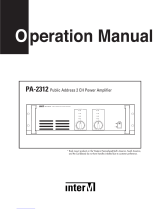 Inter-m PA-2312 Operating instructions