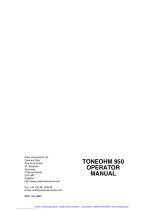 Polar Instruments TONEOHM 950 User manual