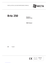 Necta Brio 250 Installation, Use And Maintenance Manual