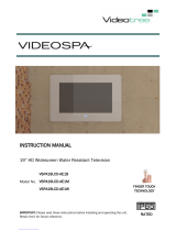 Videotree Videospa VSPA19LCD-AE1B User manual